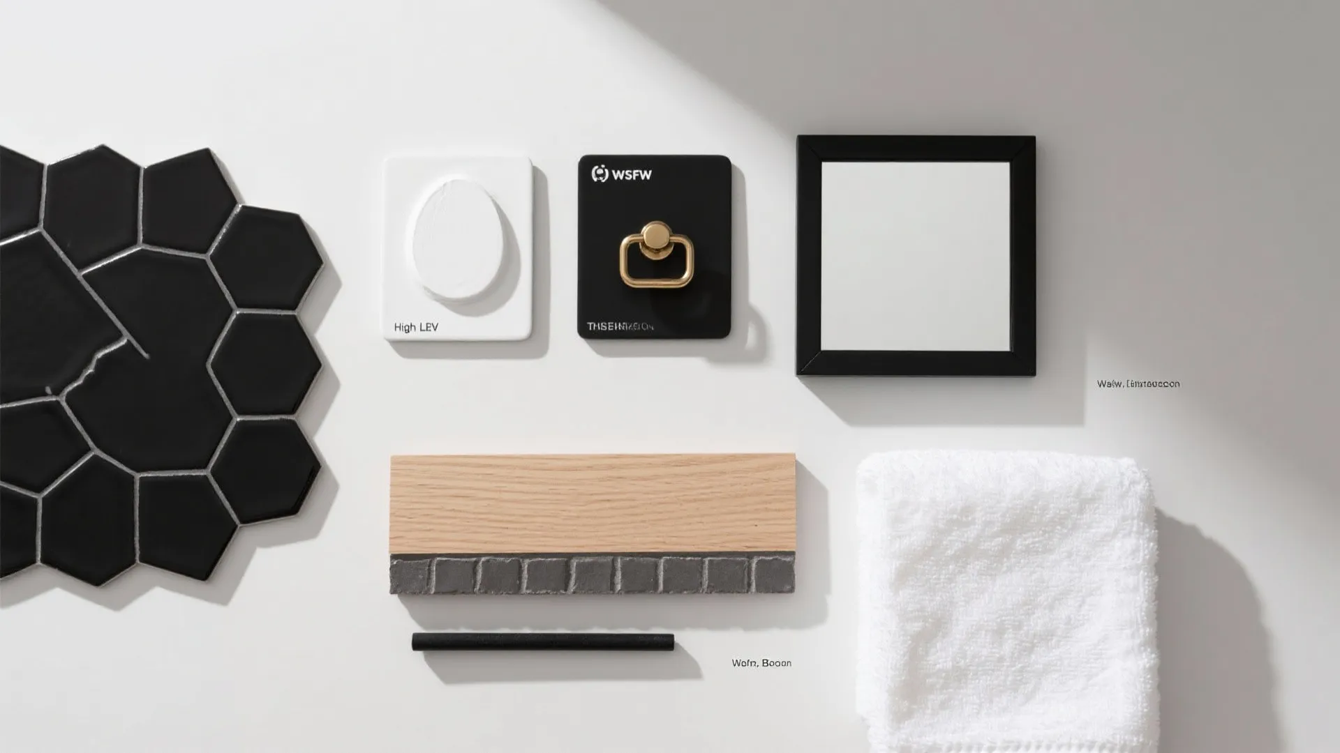 1) Minimalist Black-and-White Contrast