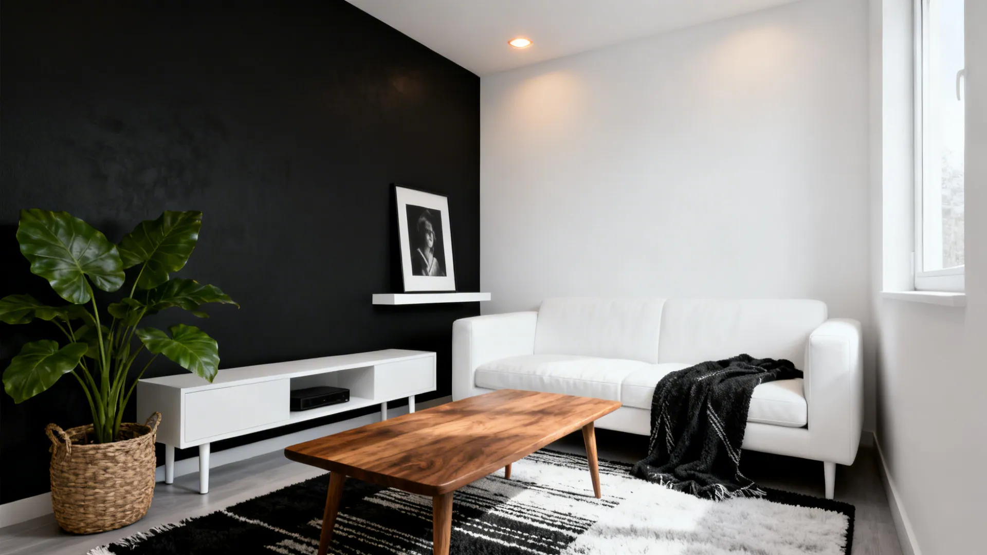 Minimalist Black & White Living Room Ideas — 5 Ways