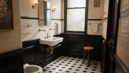 5 Black and White Tile Bathroom Ideas