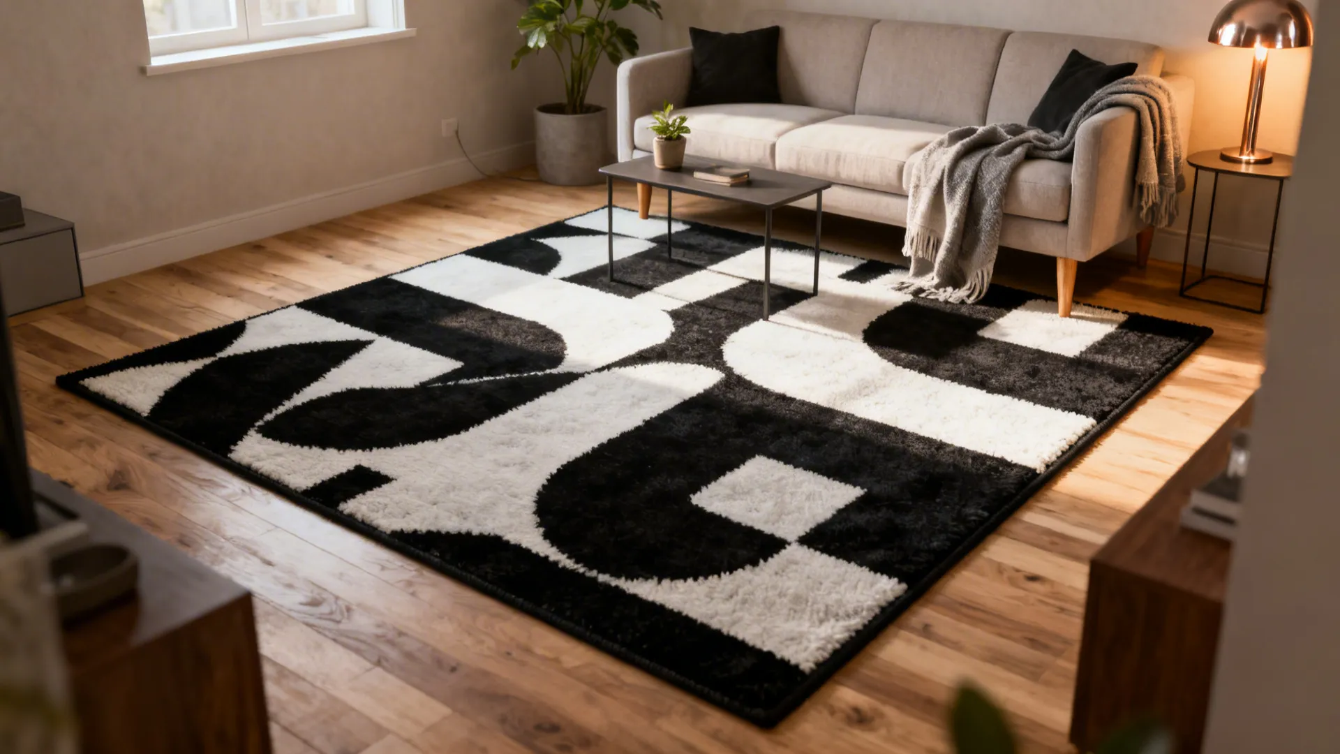 5 Black and White Rug Ideas