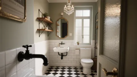 5 Bold Bathroom Black and White Tile Ideas