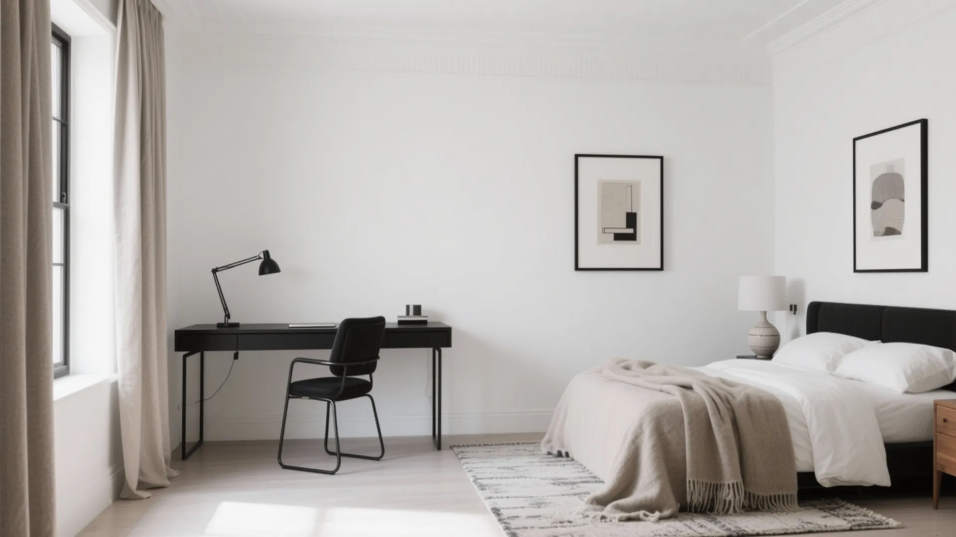 Black, White & Taupe (High-Contrast, Softened)