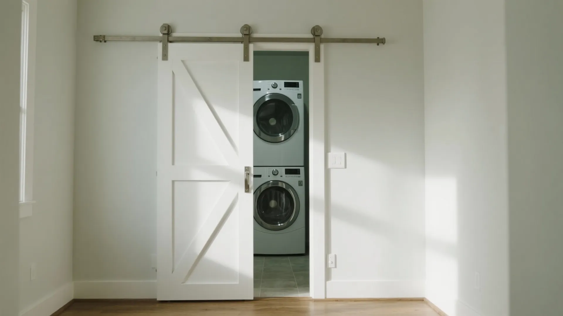 1) Slim Bypass Barn Doors (without the farmhouse cliché)