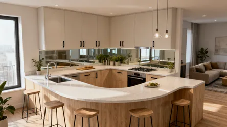 5 C-Shape Island Kitchen Ideas That Max Out Small Spaces