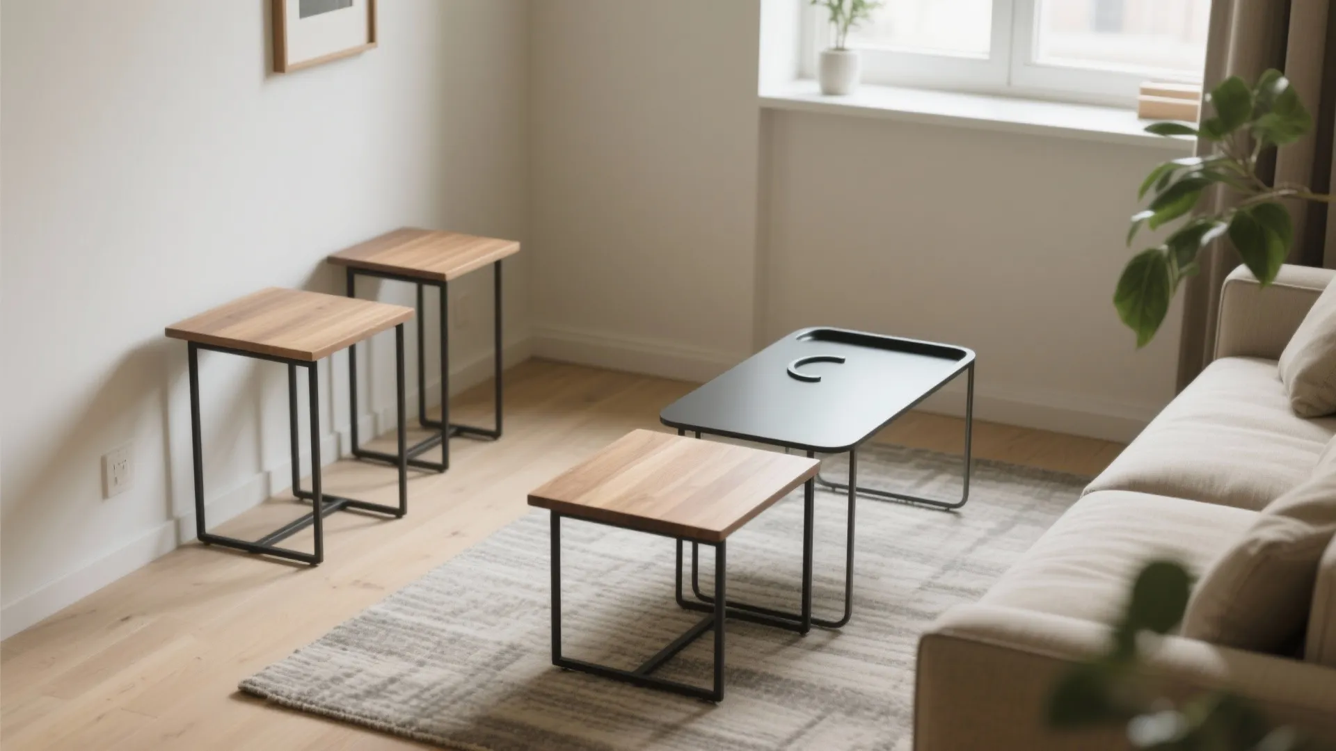 Streamlined Side Tables and C-Tables for Easy Flow
