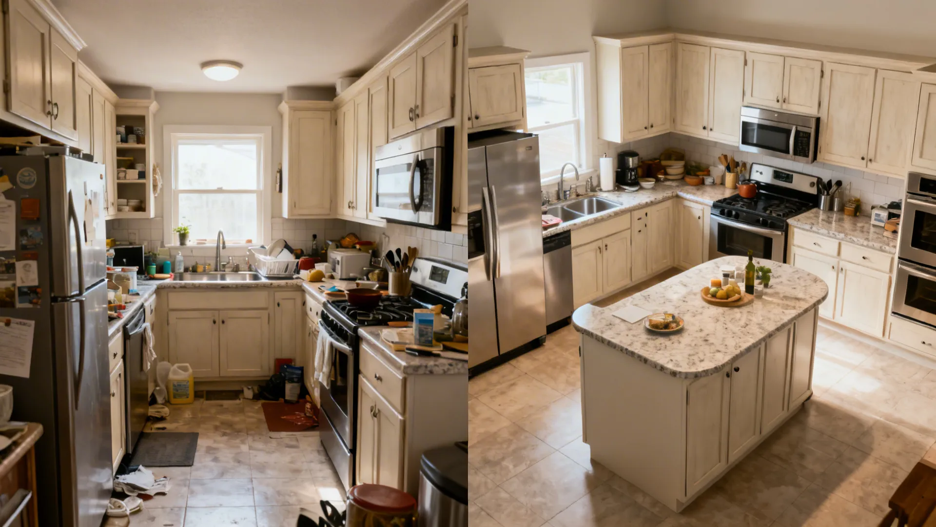 5) Appliance-Savvy C-Shape with Compact Work Triangle