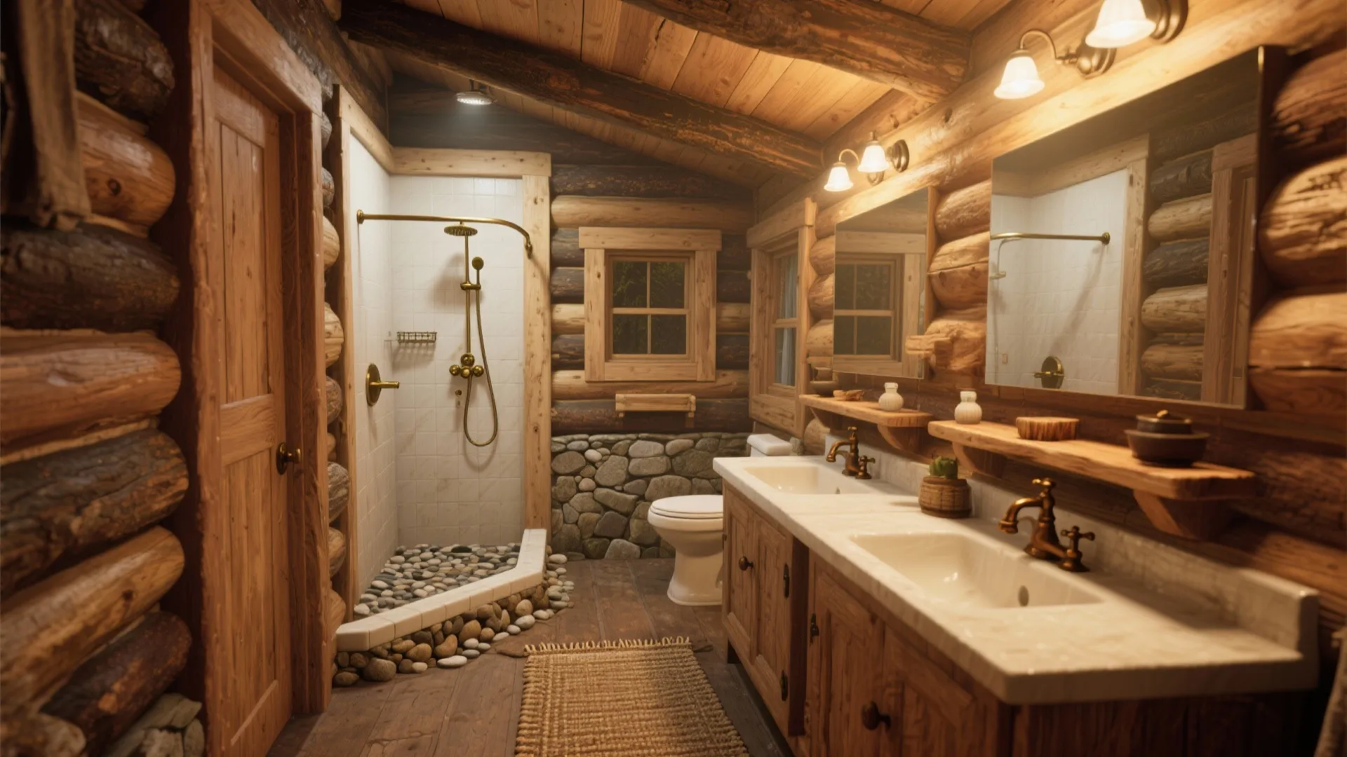 Log Cabin Bathroom Decor: 5 Rustic Ideas: Fresh, practical log cabin bathroom decor ideas I use in tight rustic spaces—wood, stone, vintage fittings, lighting and small-budget hacks.