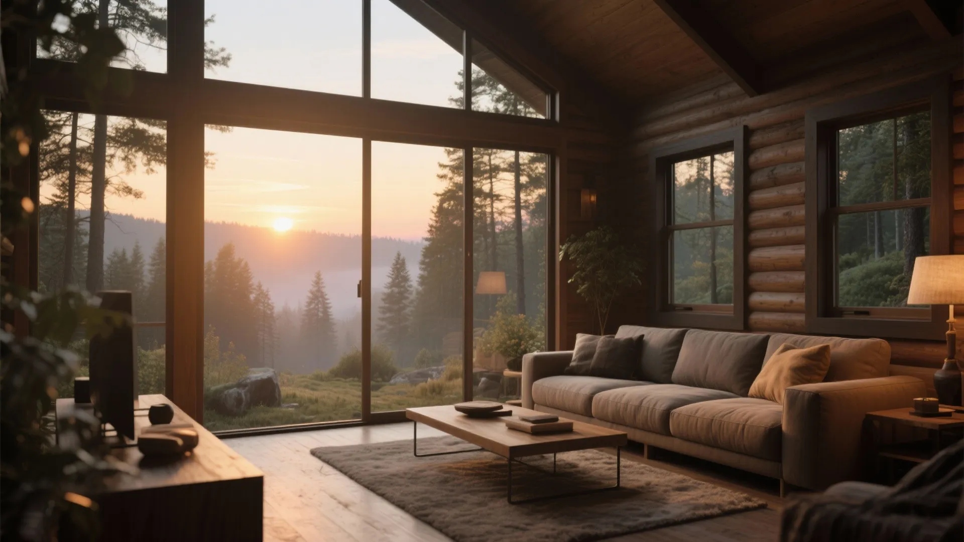 3. Large Windows Framing Nature