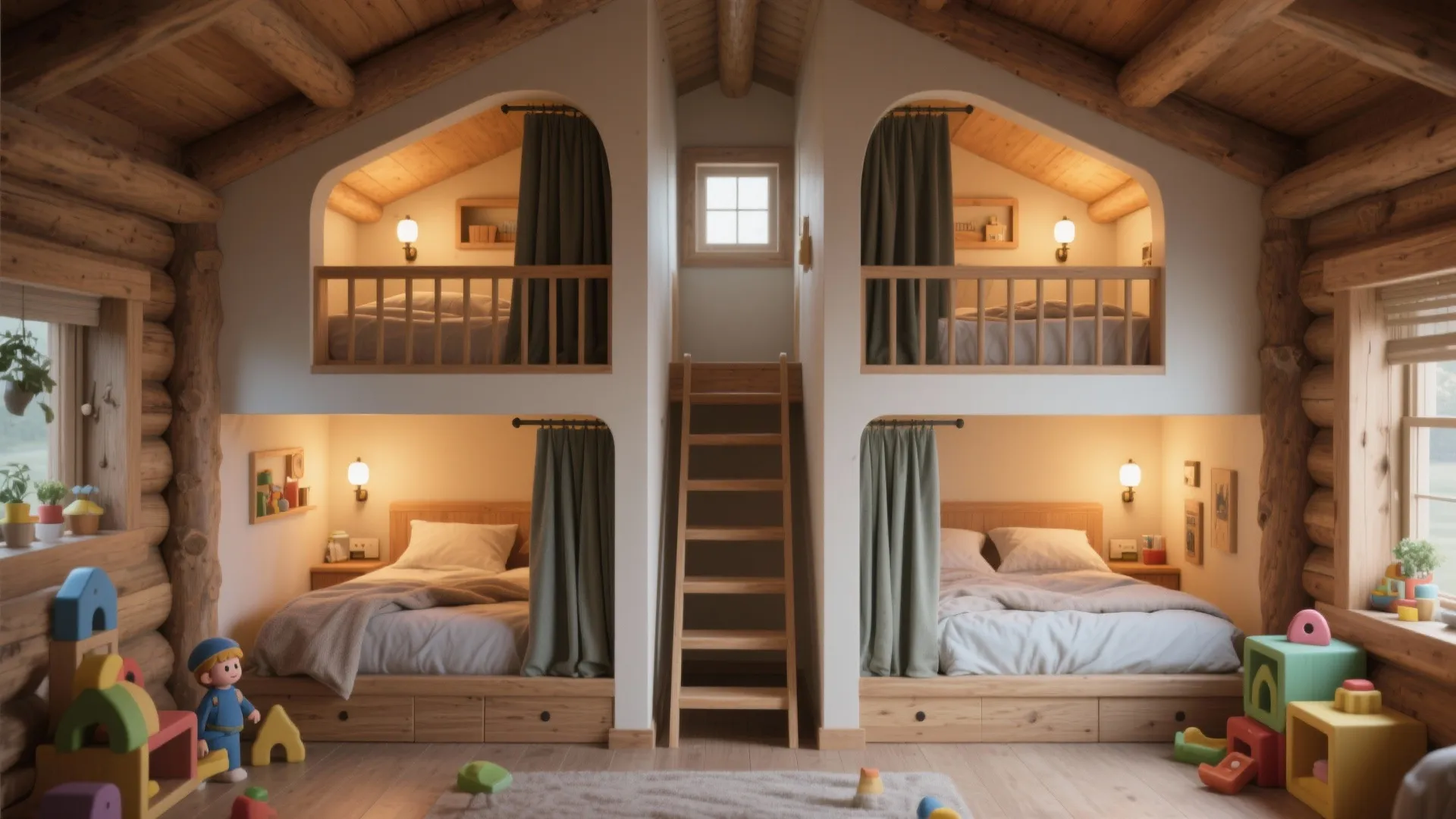 Loft Bedrooms for Flexible Capacity