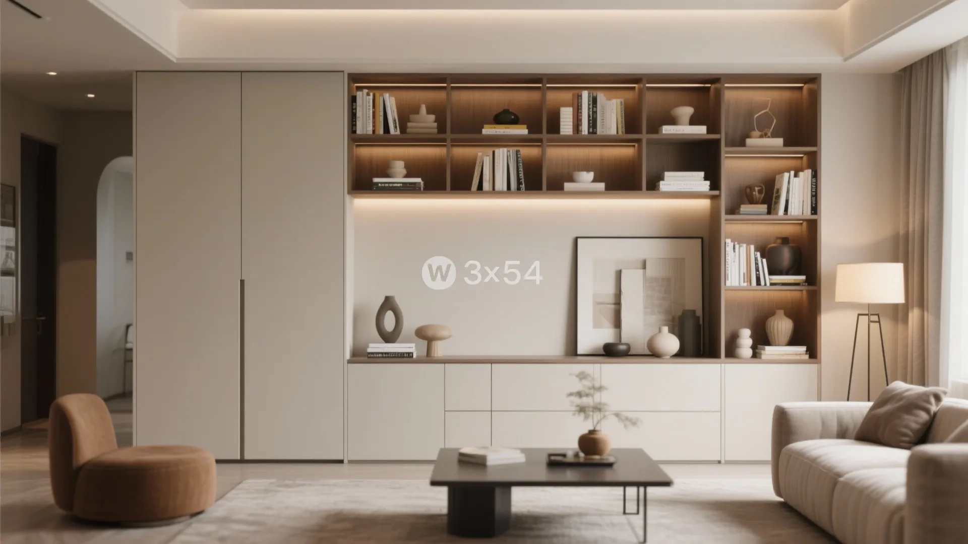 8. Integrated Bookshelf Combo