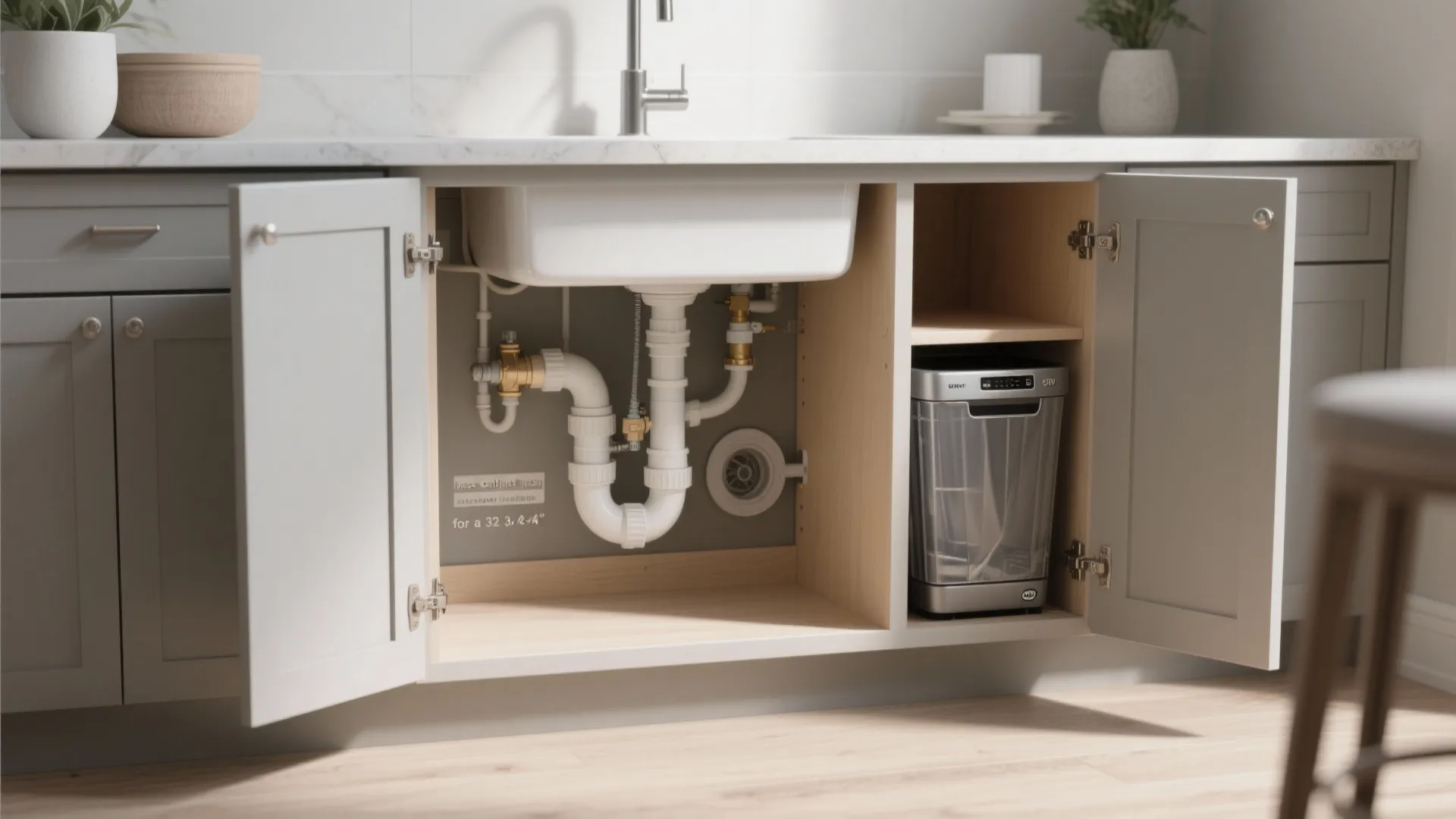 1. Fit-first layout: plan around the exact sink size