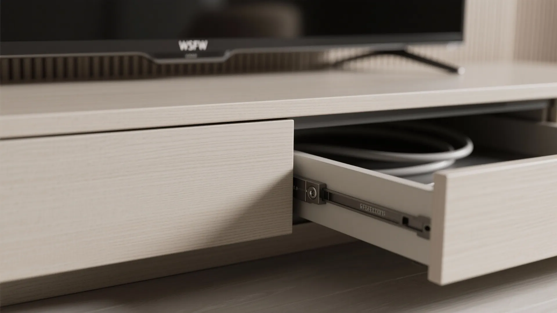 Minimalist Wall Unit with Hidden Storage