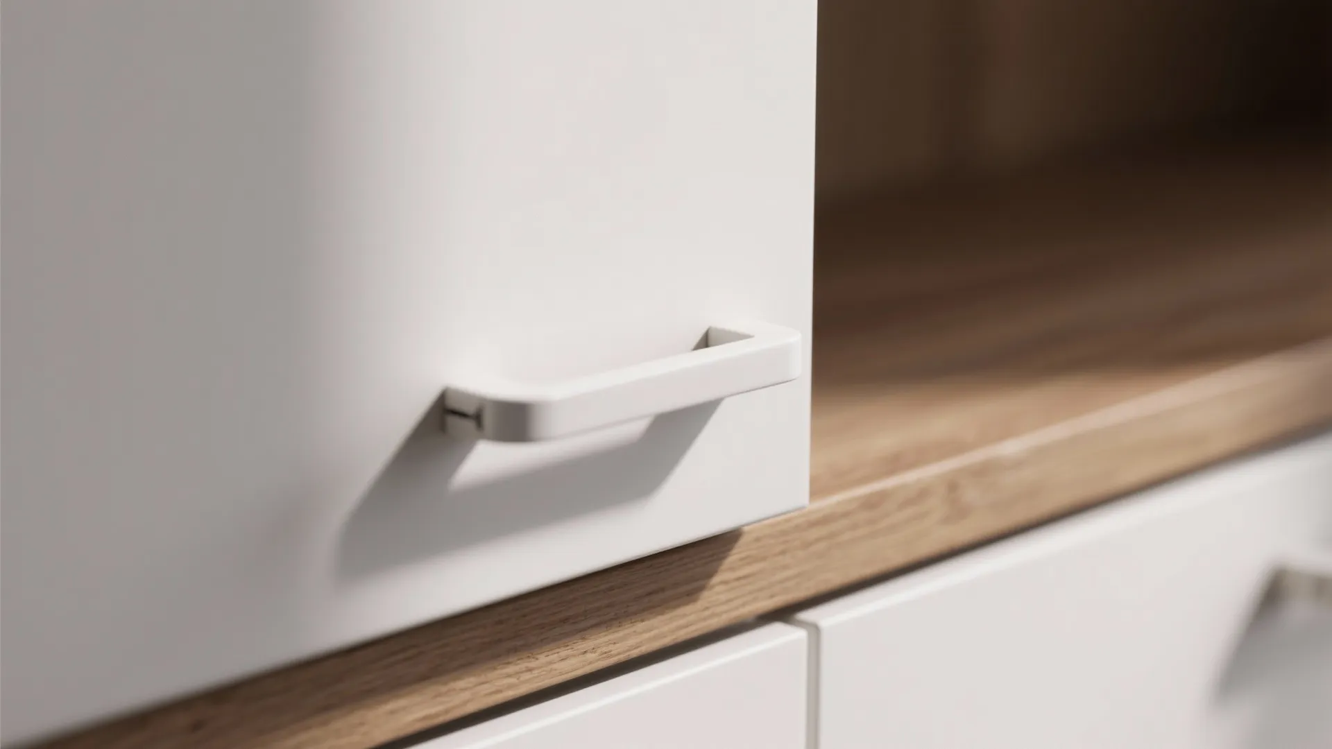 Minimalist kitchen storage that hides the visual noise