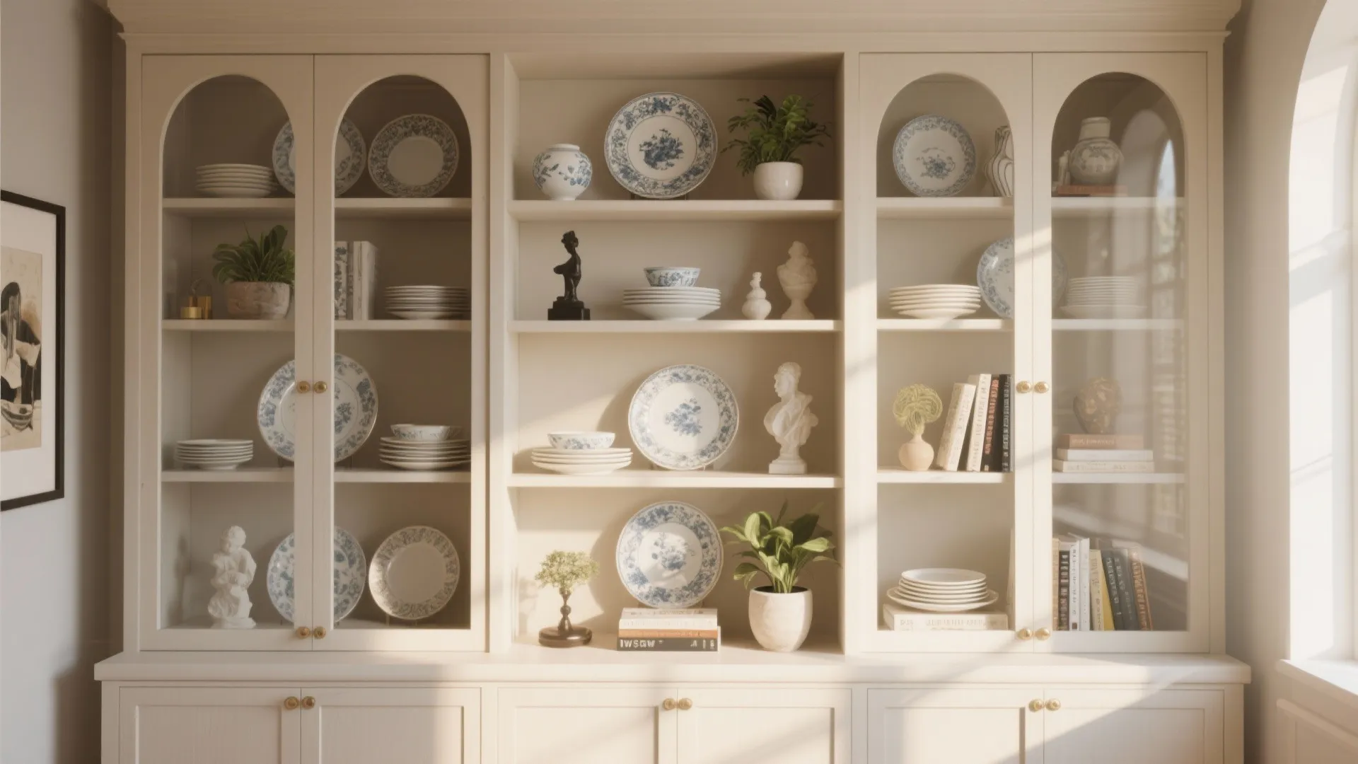 1. Mix Dinnerware with Decor Objects