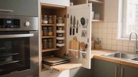 5 Smart Kitchen Cabinet Door Organizer Ideas