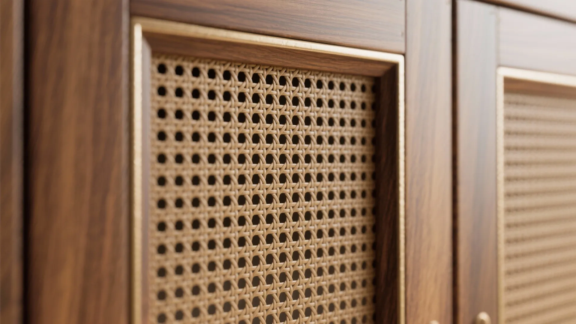 Minimalist storage with warm textures