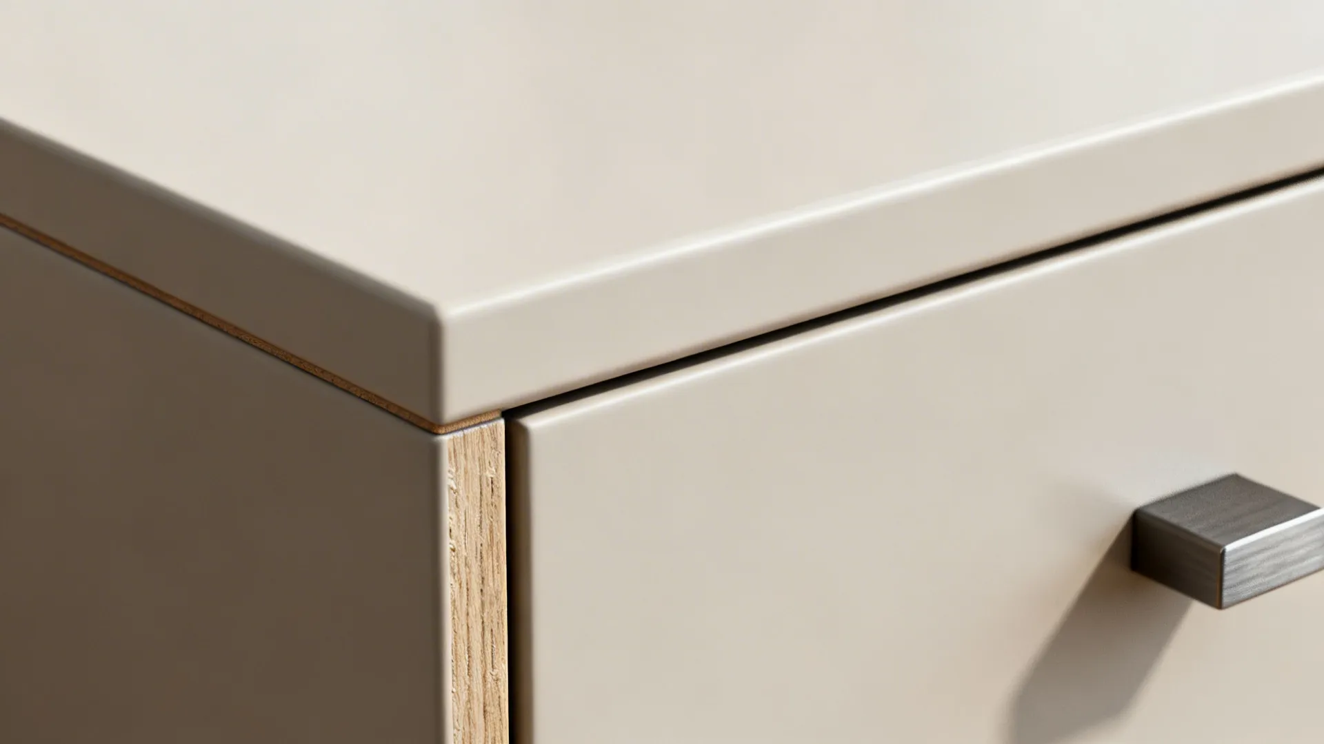 Minimalist kitchen storage for clean topology