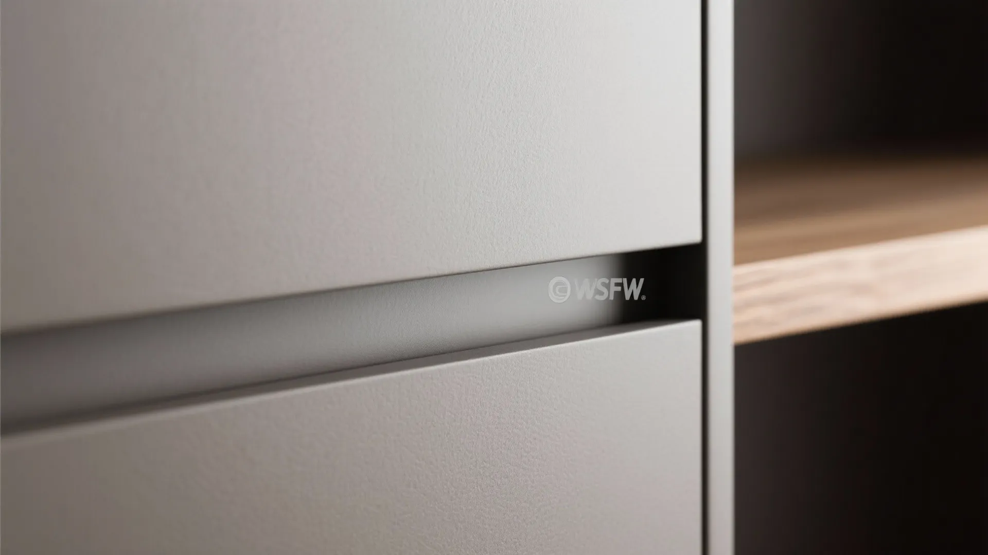 Minimalist storage with concealed lines