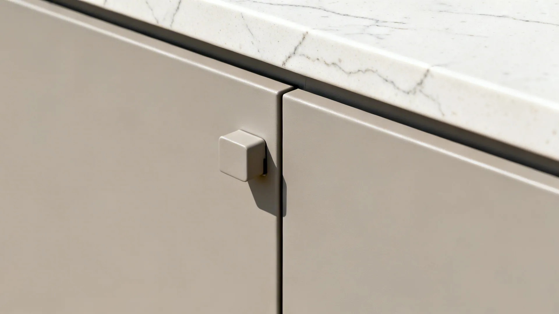 Minimal outdoor cabinetry with concealed storage