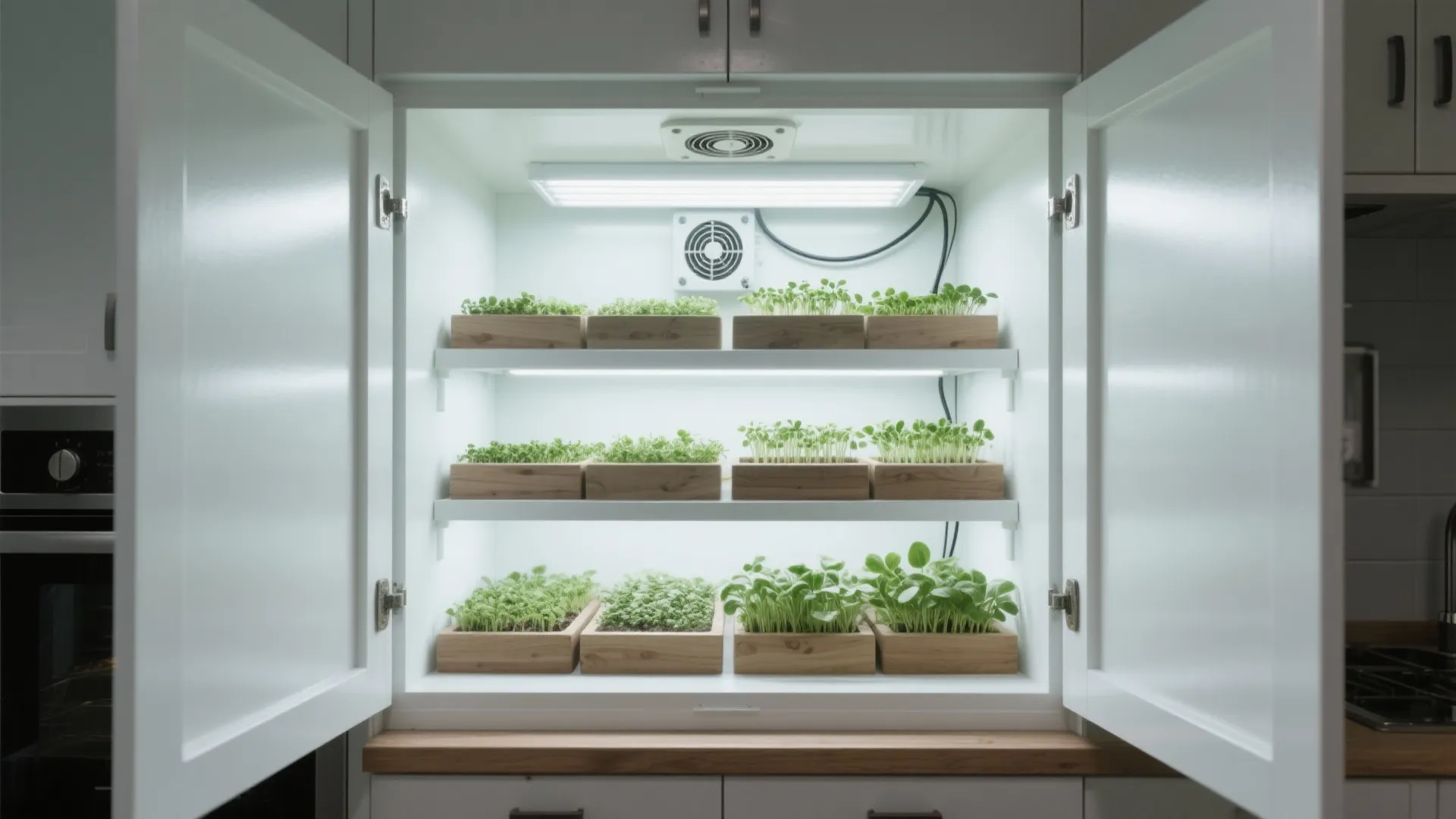 2. Cabinet Grow Boxes