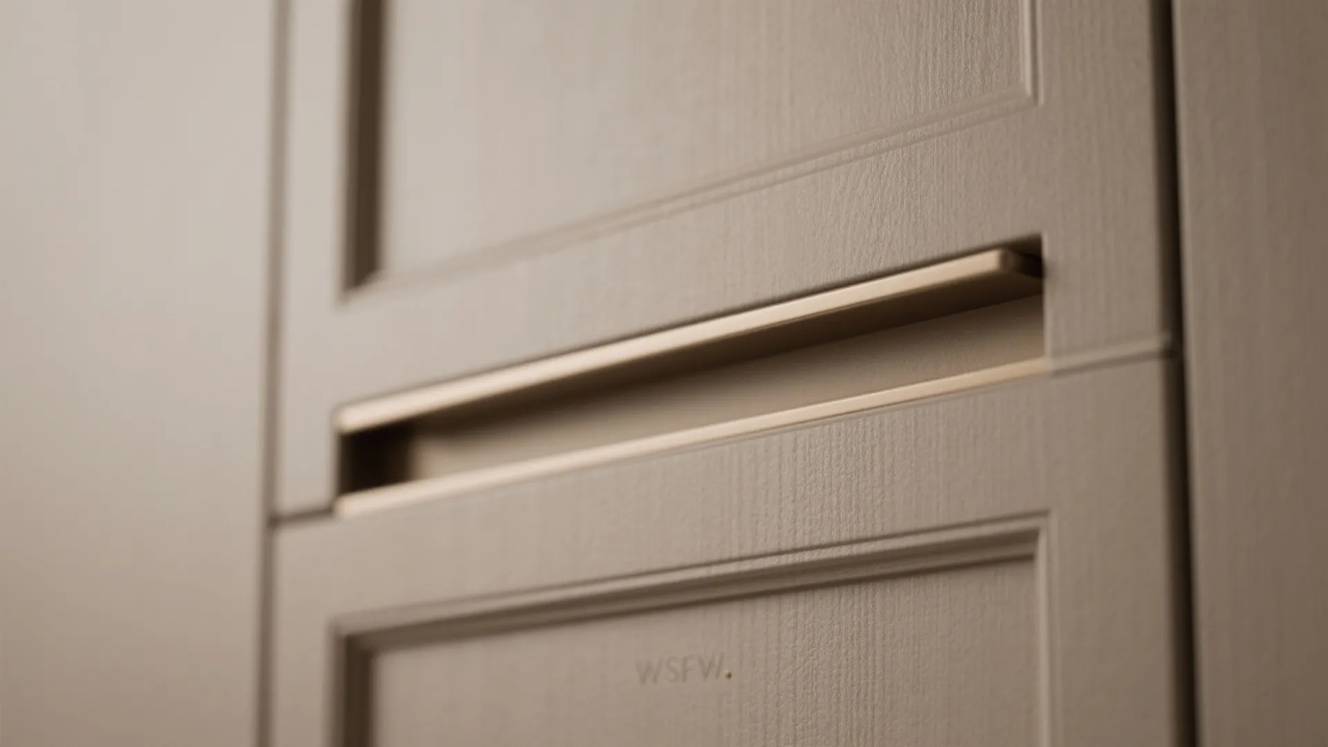 Minimalist storage that blends with walls