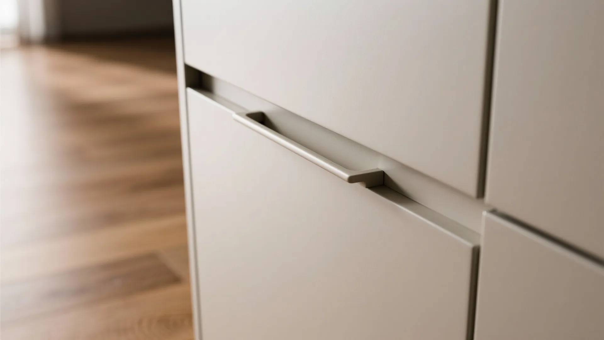 Minimalist luxury storage in the kitchen