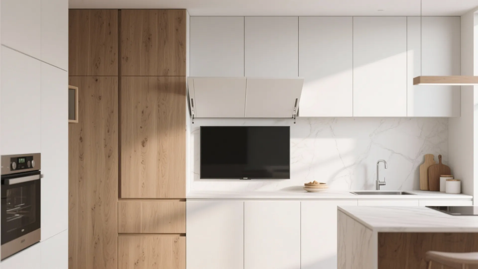 1. Tuck It into the Cabinetry