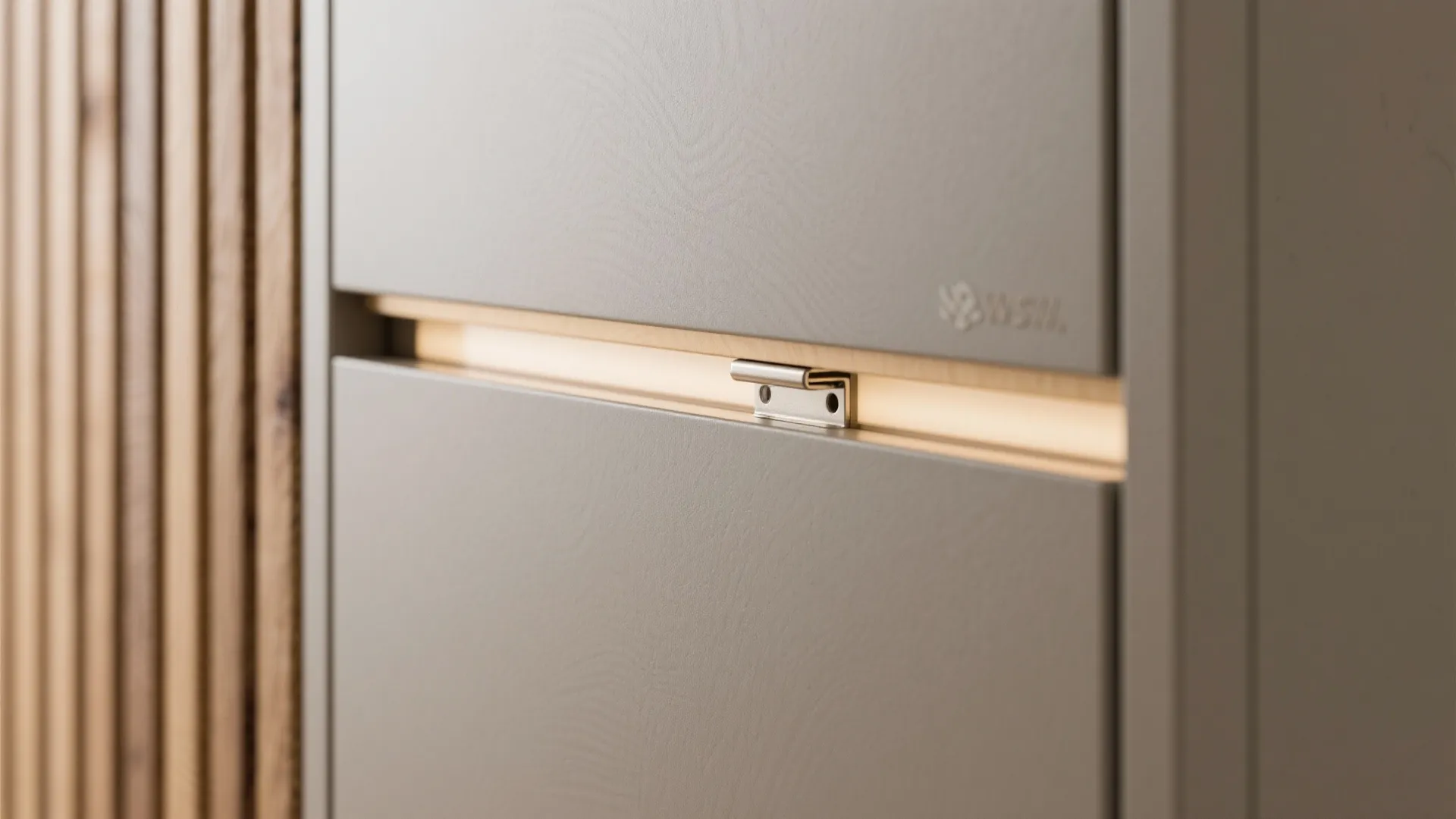 Built-in look with shallow storage