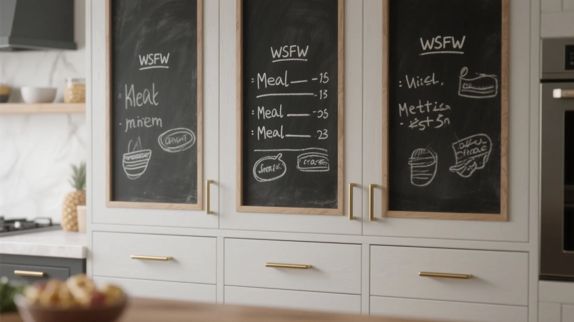 2. Cabinet Inset Chalk Panels