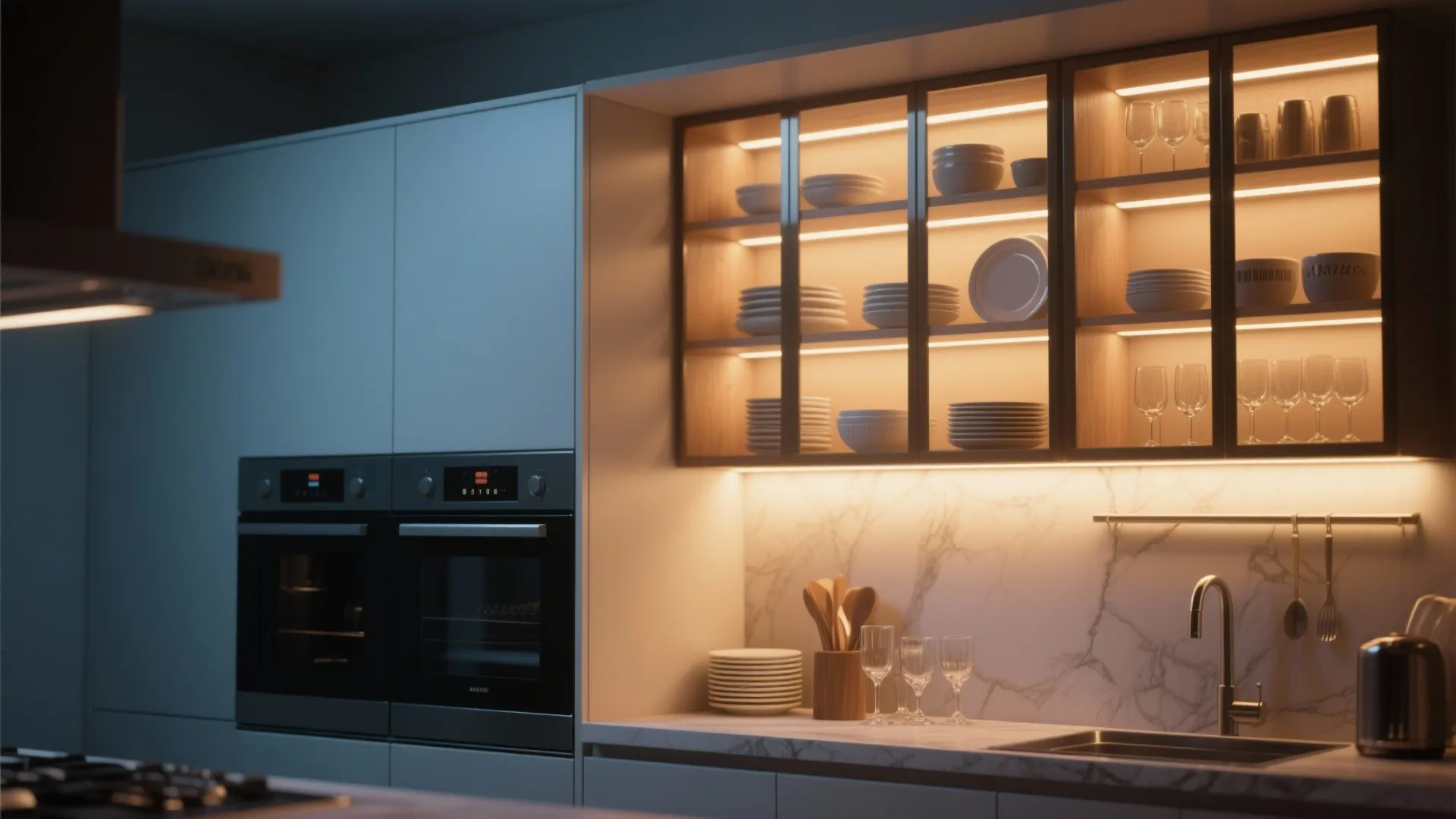 10. Lighting Inside Cabinets