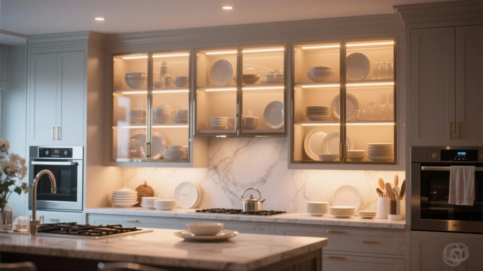 Tip 9: Lighting Inside Cabinets