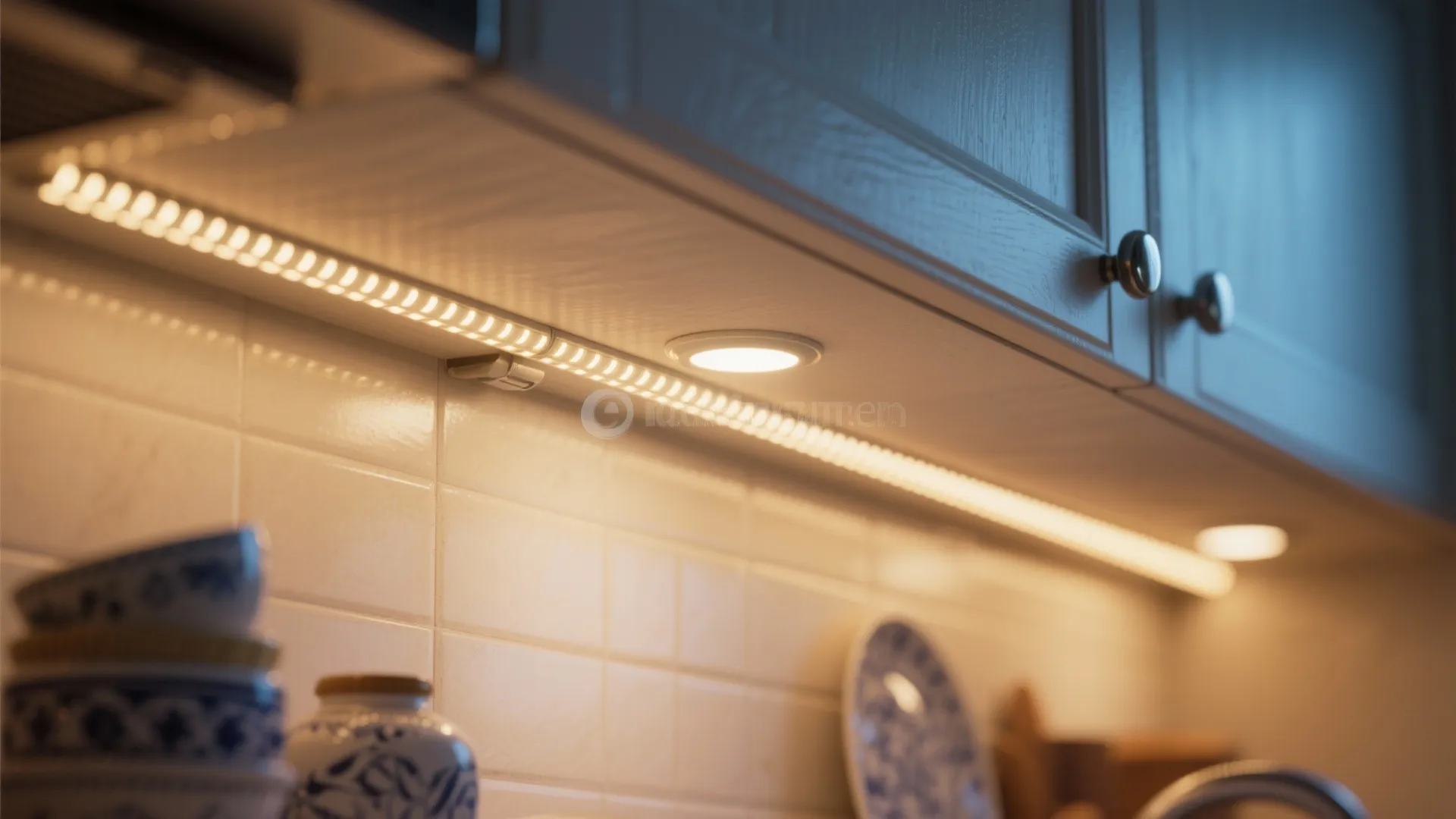 4. Soft Lighting and Under-Cabinet Glow