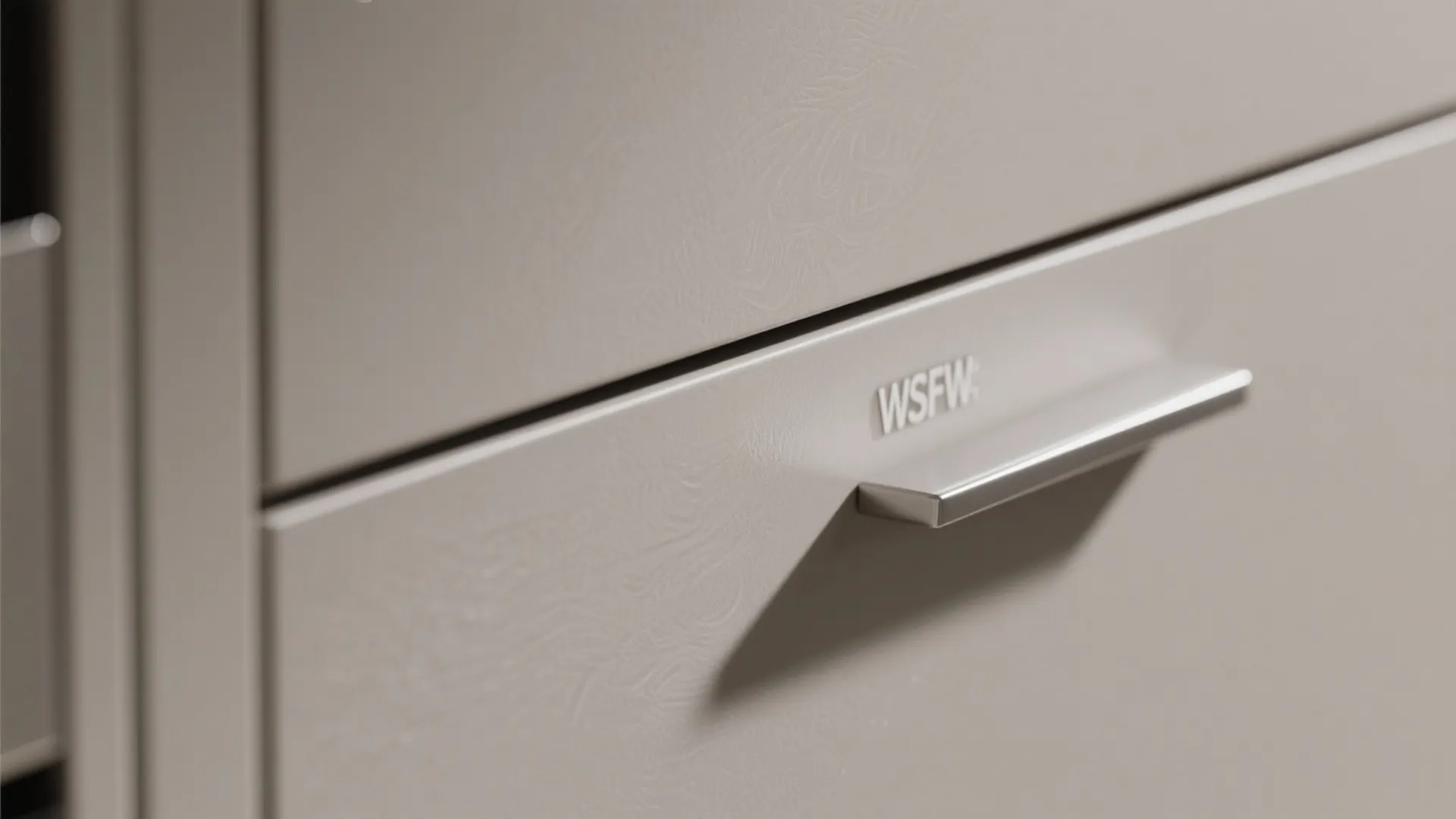 Minimalist Kitchen Storage with Hidden Lines