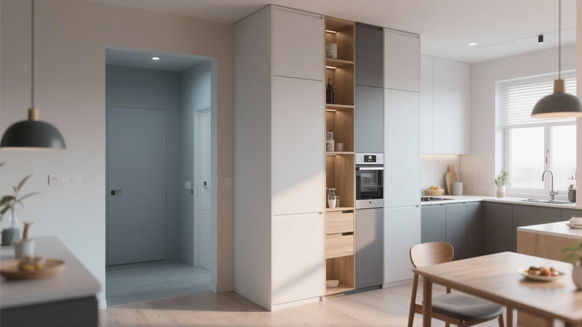 Freestanding Cabinet Partition