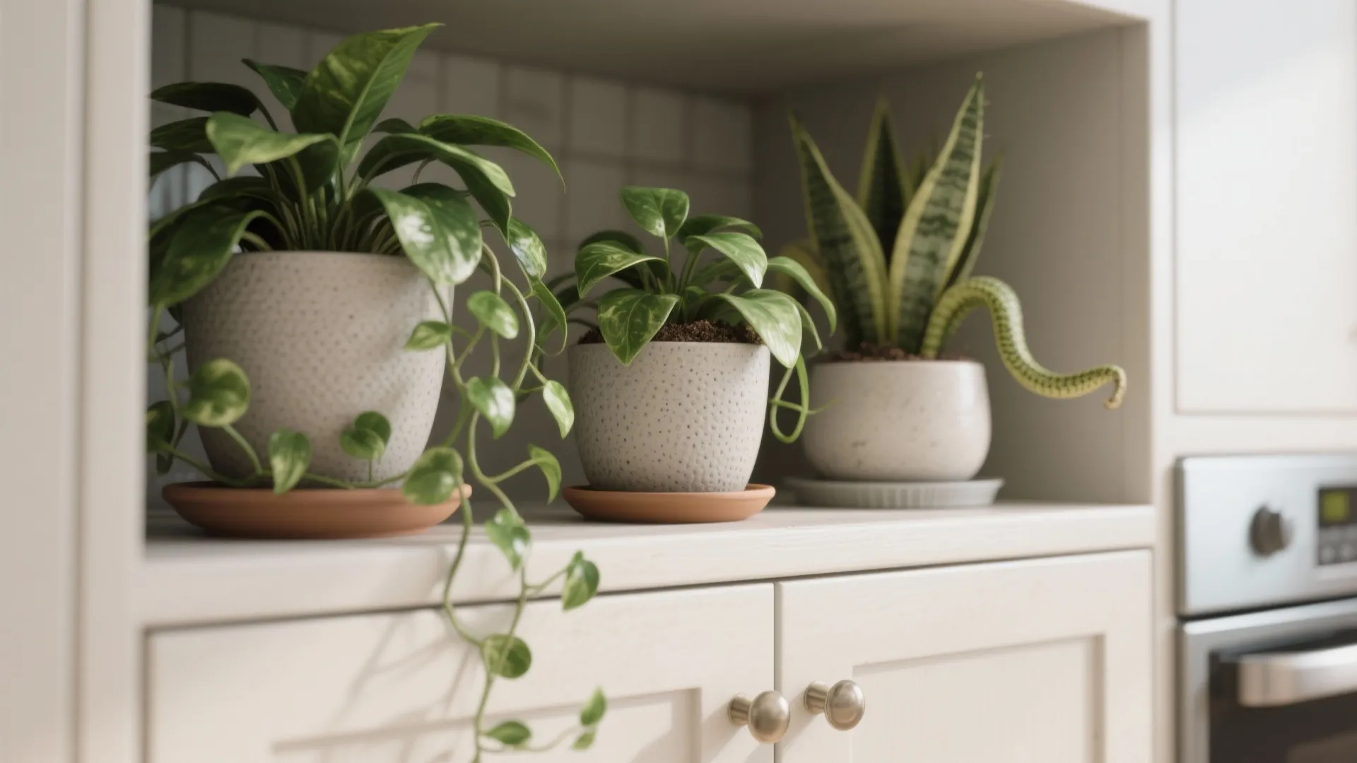 4. Greenery and Low-Light Plants: Bring Soft Life Up High