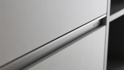 Sleek Modern Cabinet Detail with Minimalist Hardware