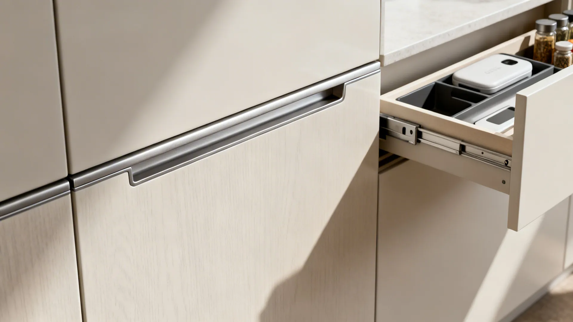 Idea 1: Streamlined cabinetry and hidden storage