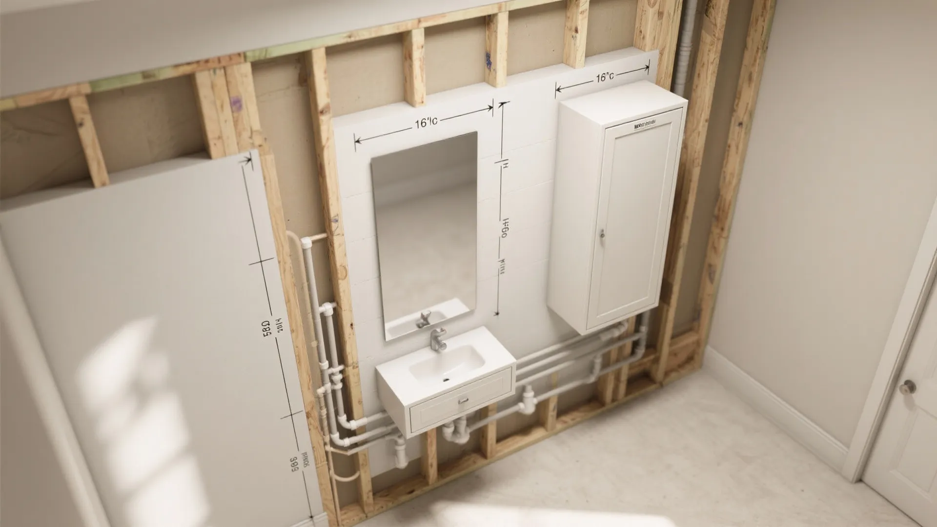 4) Mirrored Cabinets: Storage without Bulk