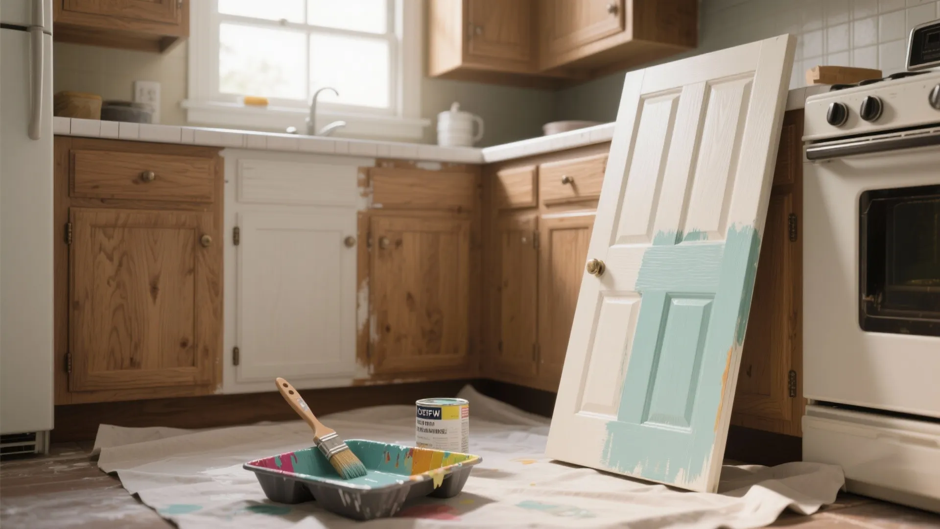 3. Refresh cabinets or trim (small batches)