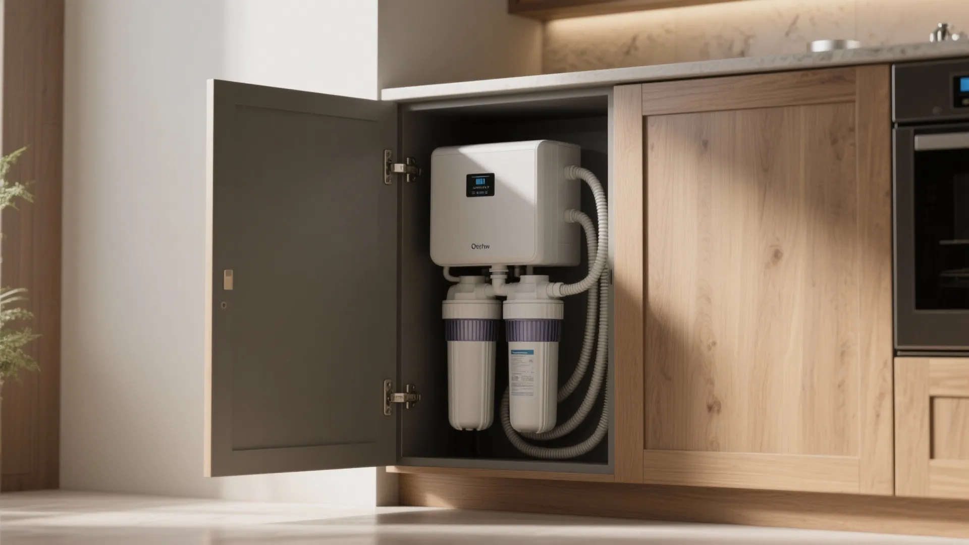2. Cabinet-style softener combos