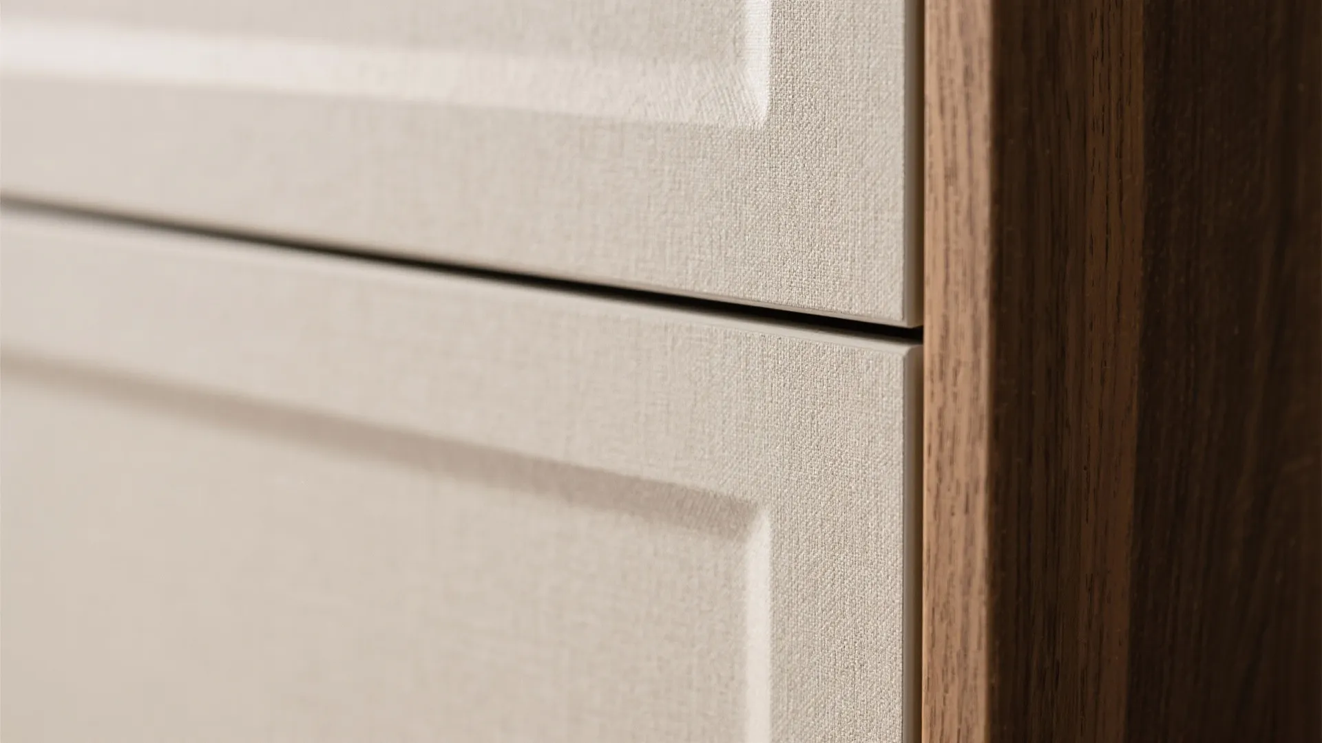 Minimal storage with warm textures