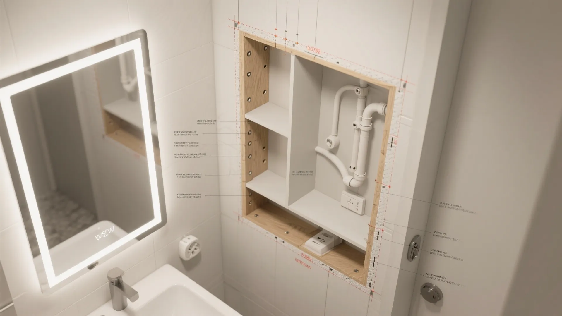 Mirrored Medicine Cabinets That Hide Storage