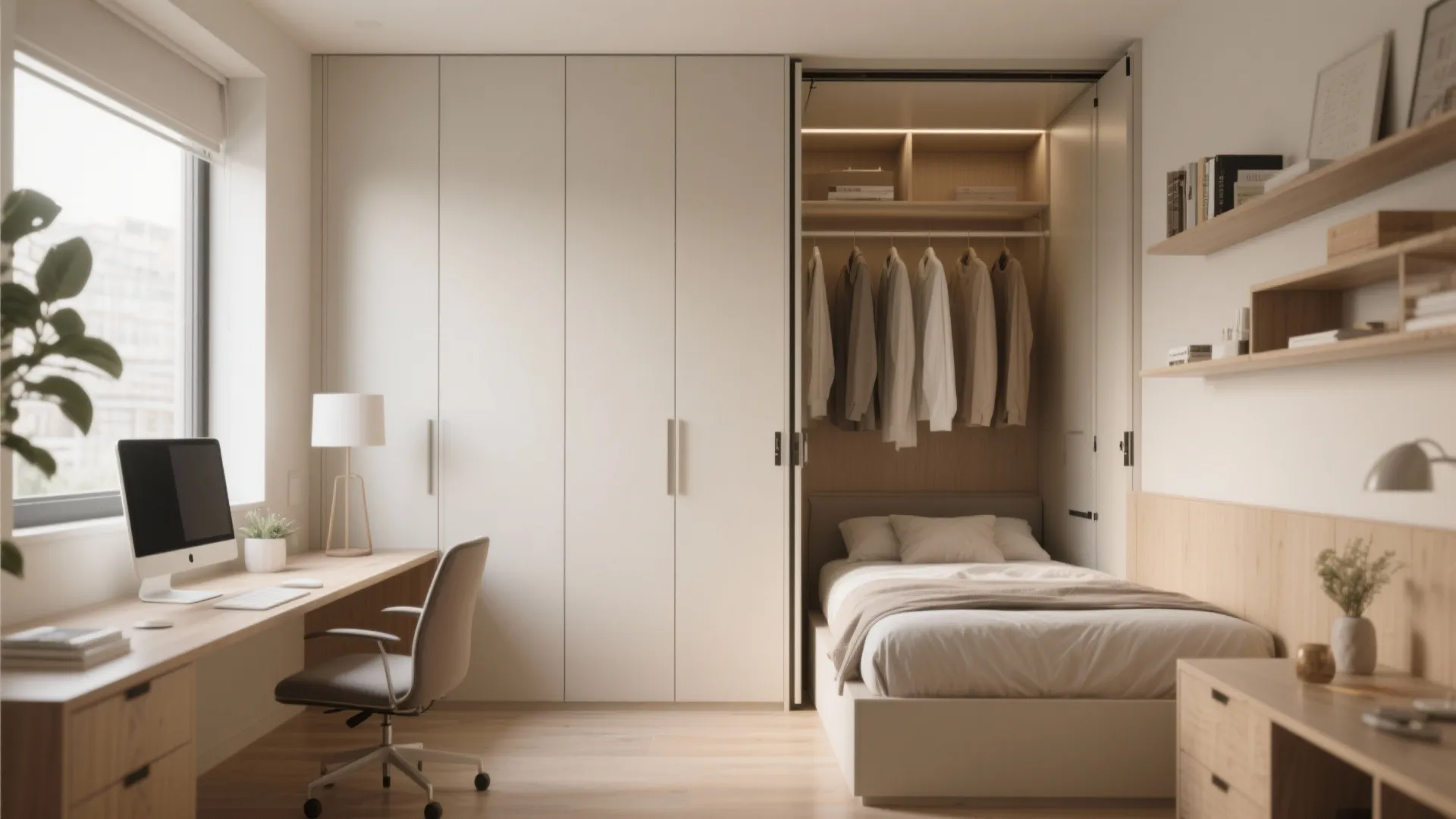 1. Built-in Cabinet Wall