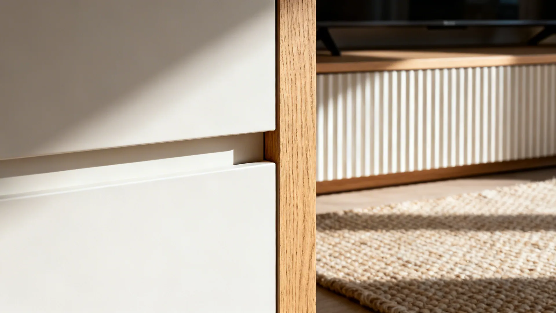 Idea 1: Minimalist Storage With a Warm Twist