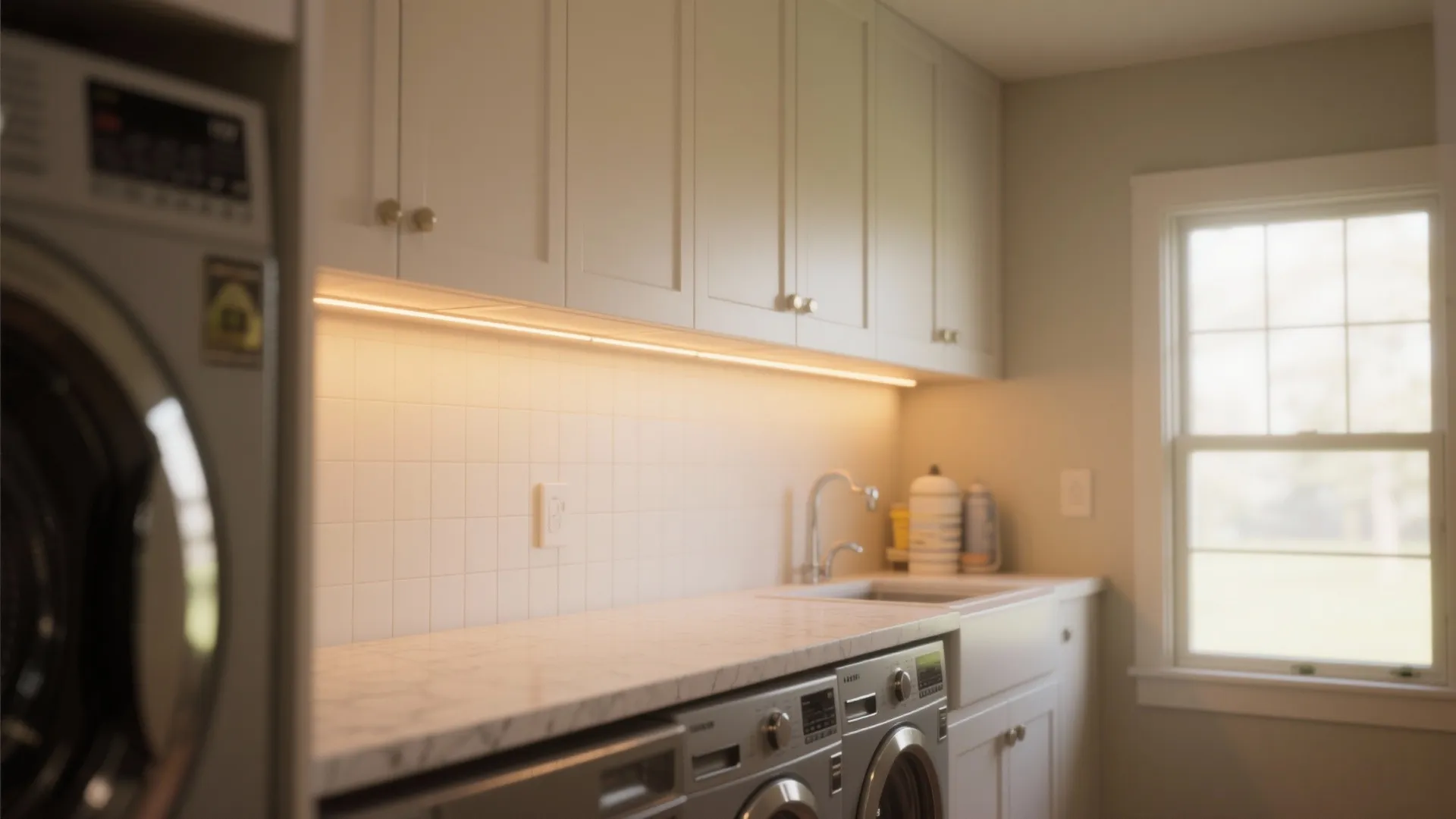 4. Overhead Cabinets with Lighting