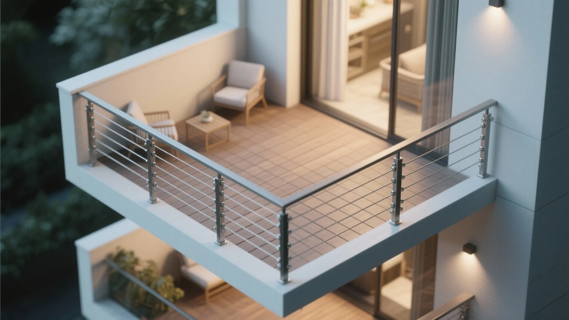 Cable Railing for a Coastal-Modern Look