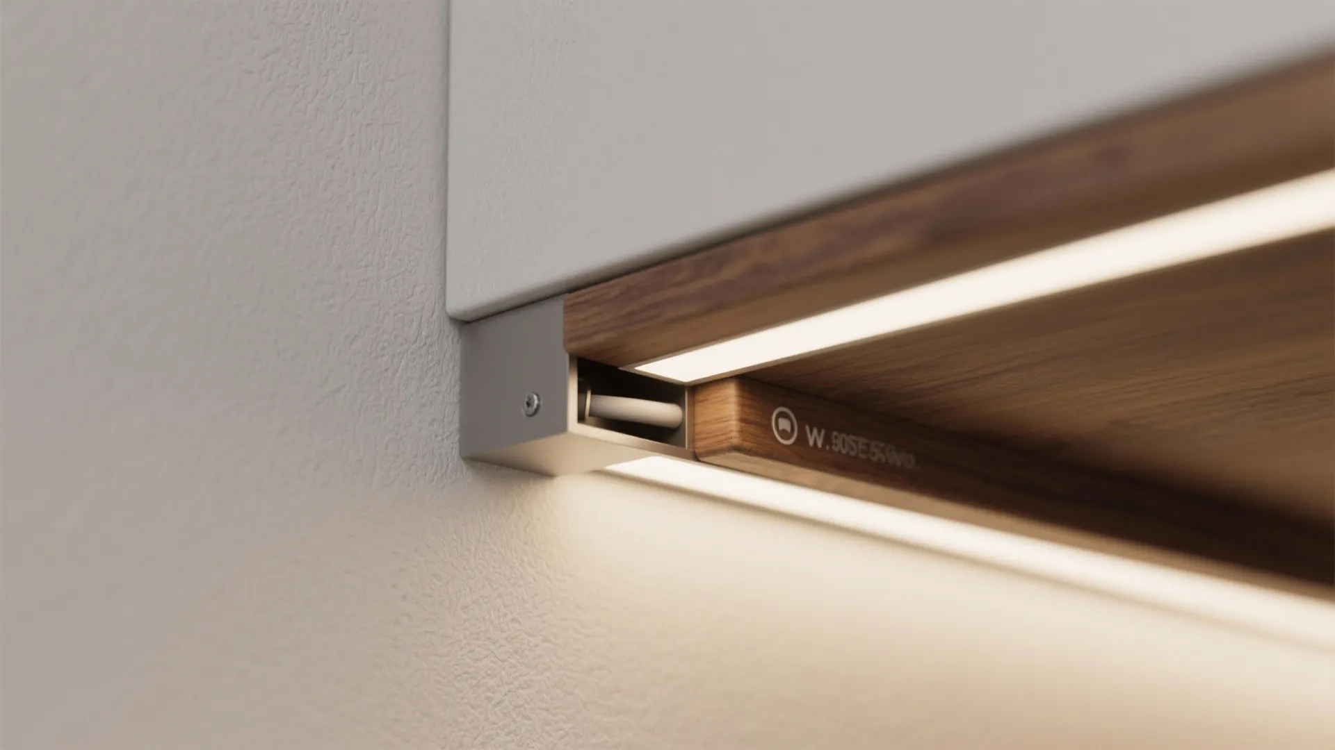 1) Minimal Floating Corner Media Wall