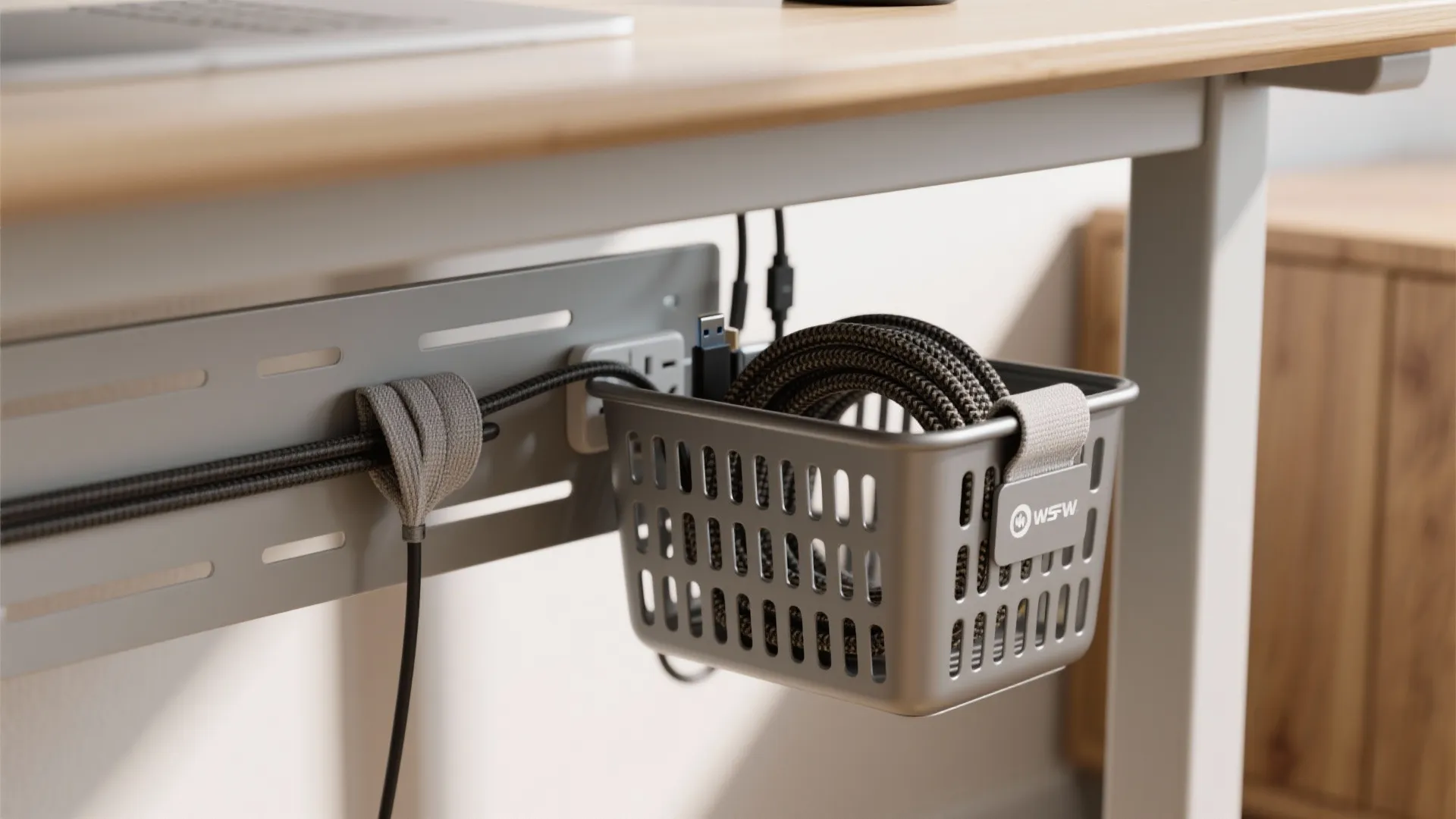 Tech-ready storage and cable sanity