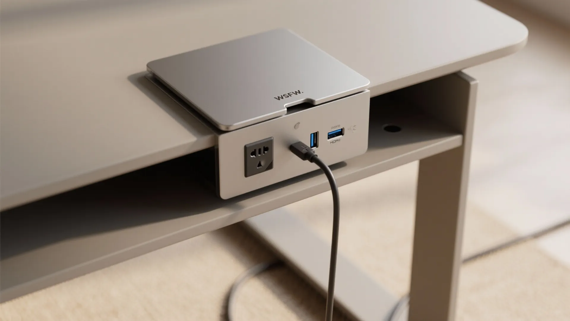 Power, data, and clean cable routing