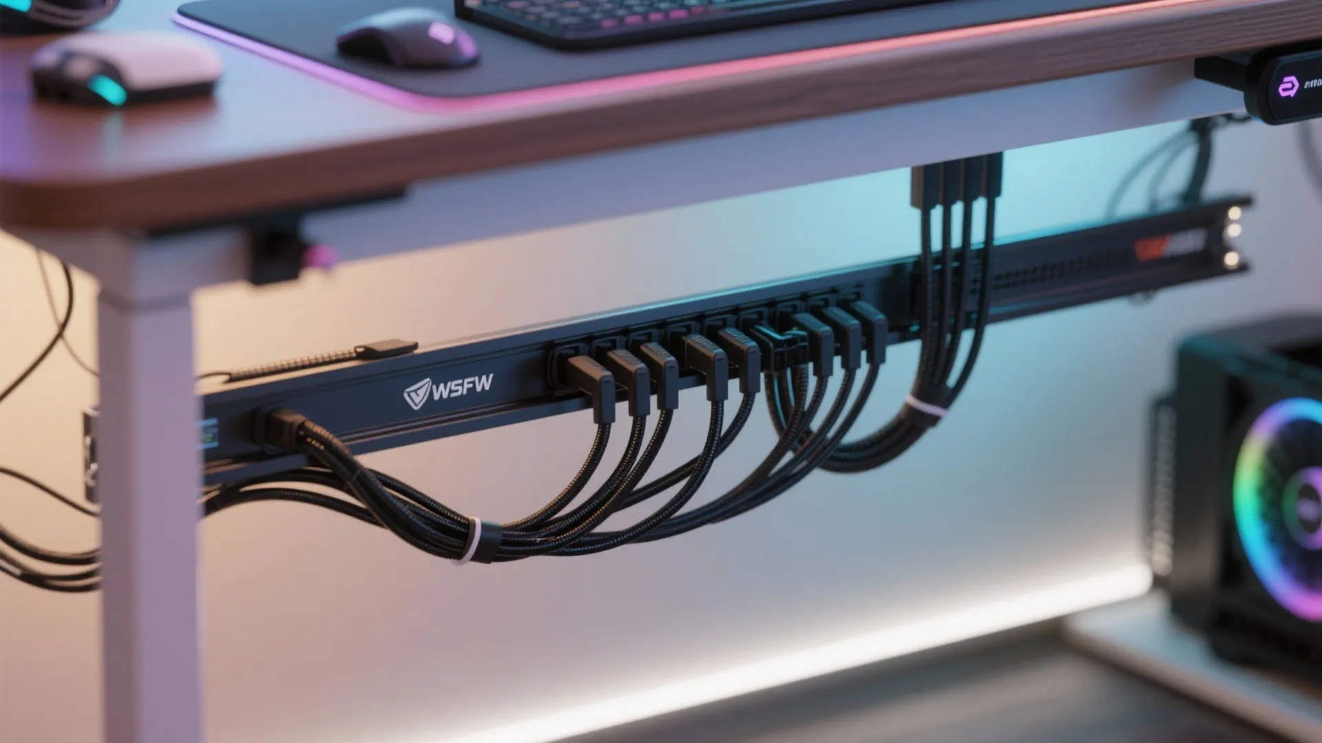 Dedicated cable management track